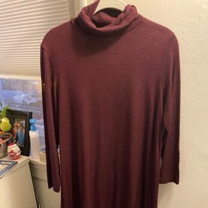 AEO Fleece Turtleneck Dress